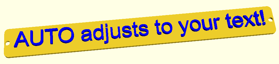 Bảng tên tùy chỉnh bằng OpenScad (Customizable Nameplate) - Image 2