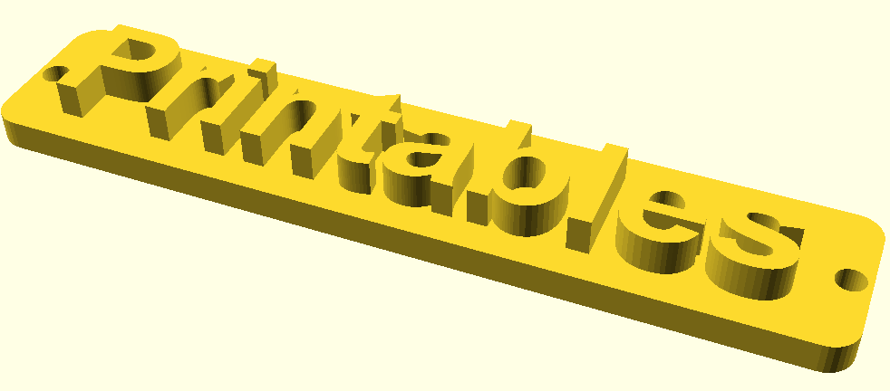 Bảng tên tùy chỉnh bằng OpenScad (Customizable Nameplate) - Image 5