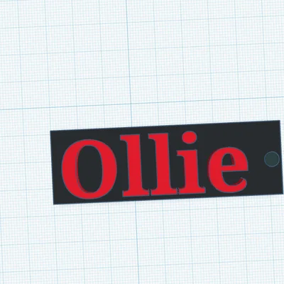 Thẻ tên 3D Ollie tag: Hướng dẫn in và ứng dụng trang trí