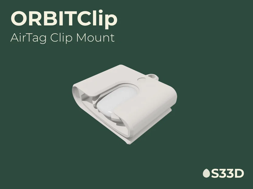 S33D - ORBIT - ORBITClip - Phụ kiện kẹp AirTag tiện lợi - Image 1