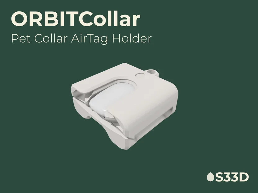 S33D - ORBIT - ORBITCollar - Giá gắn AirTag cho vòng cổ thú cưng - Image 1