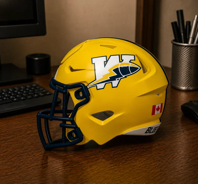 Mũ bảo hiểm bóng bầu dục Winnipeg Blue Bombers - Cổ điển - Image 1