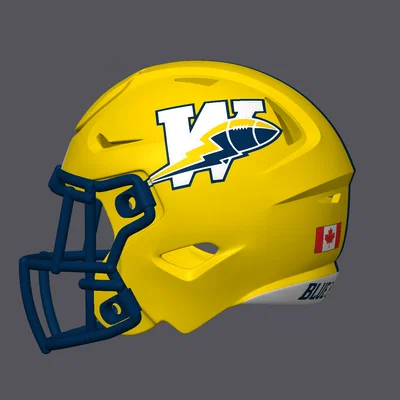 Mũ bảo hiểm bóng bầu dục Winnipeg Blue Bombers - Cổ điển