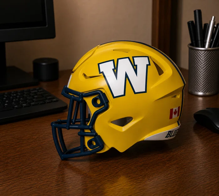 Mũ bảo hiểm bóng bầu dục Winnipeg Blue Bombers - Image 1