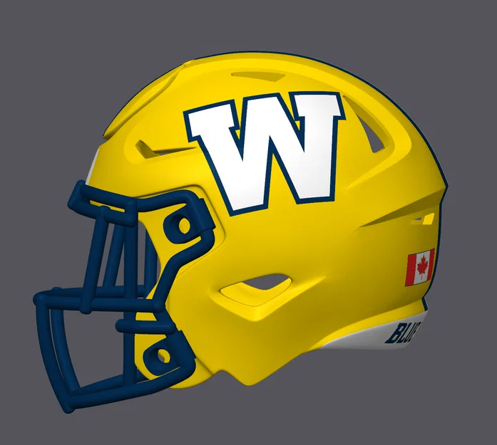 Mũ bảo hiểm bóng bầu dục Winnipeg Blue Bombers - Image 2