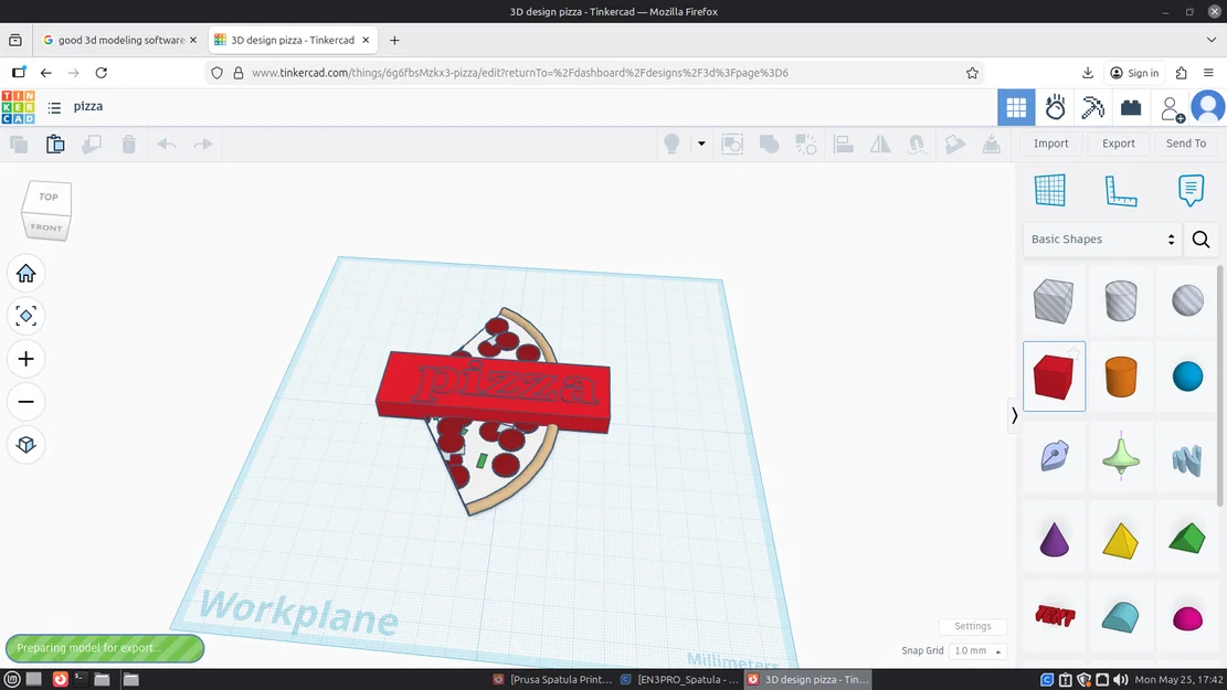 Mô hình trang trí miếng Pizza 3D độc đáo cho bàn làm việc - Image 1
