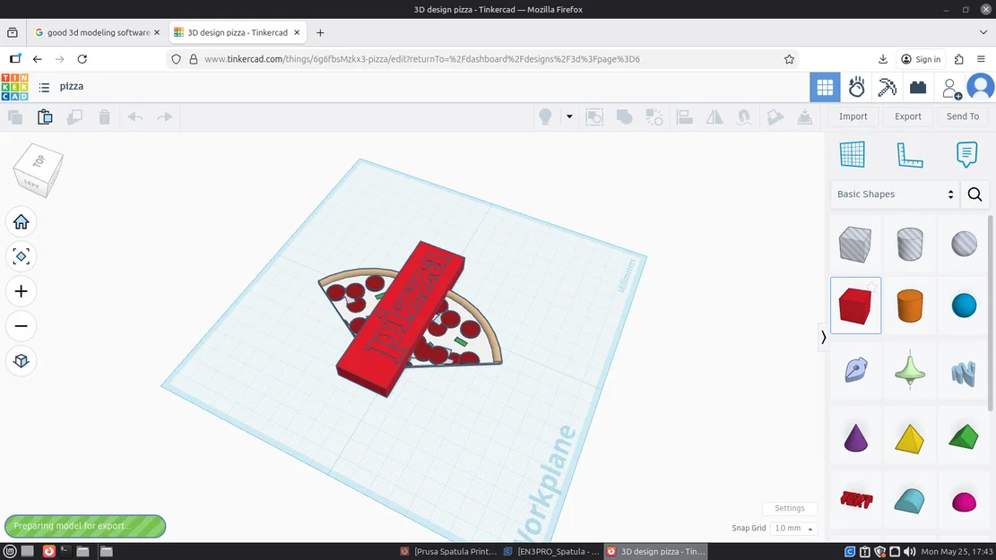 Mô hình trang trí miếng Pizza 3D độc đáo cho bàn làm việc - Image 2