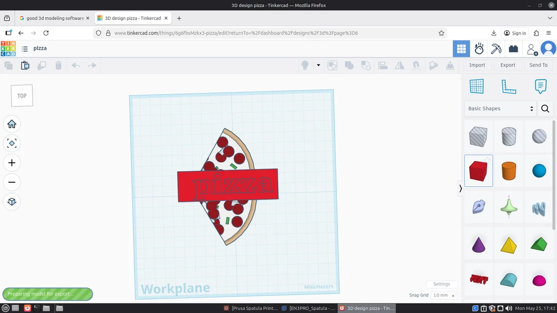 Mô hình trang trí miếng Pizza 3D độc đáo cho bàn làm việc - Image 3