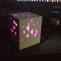 Mẫu đèn ngủ hình khối Diamond Ore phong cách Minecraft (File 3D) - Thumbnail 4