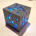 Mẫu đèn ngủ hình khối Diamond Ore phong cách Minecraft (File 3D) - Thumbnail 8