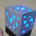 Mẫu đèn ngủ hình khối Diamond Ore phong cách Minecraft (File 3D) - Thumbnail 11