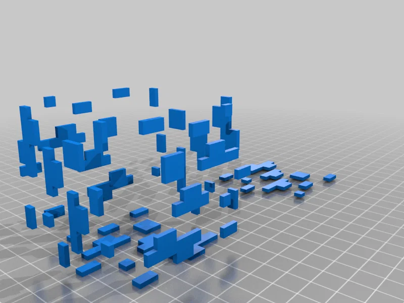 Mẫu đèn ngủ hình khối Diamond Ore phong cách Minecraft (File 3D) - Image 13