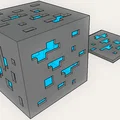 Mẫu đèn ngủ hình khối Diamond Ore phong cách Minecraft (File 3D) - Thumbnail 14