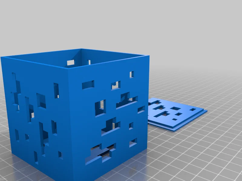 Mẫu đèn ngủ hình khối Diamond Ore phong cách Minecraft (File 3D) - Image 15