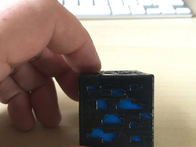Mẫu đèn ngủ hình khối Diamond Ore phong cách Minecraft (File 3D) - Image 18