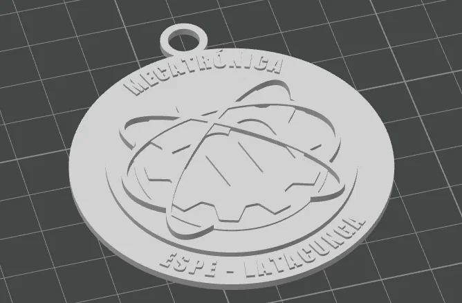 Móc khóa logo ngành Cơ điện tử ESPE Latacunga - Tự in 3D - Image 4
