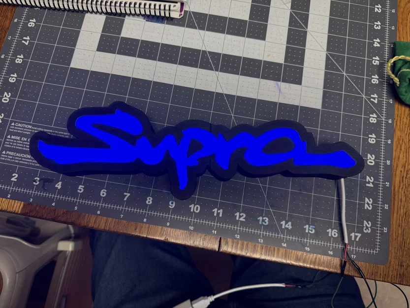 Bảng hiệu LED logo Toyota Supra - Image 1