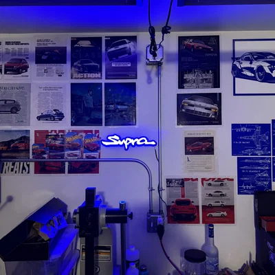 Bảng hiệu LED logo Toyota Supra