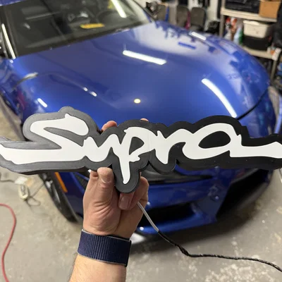 Bảng hiệu LED logo Toyota Supra