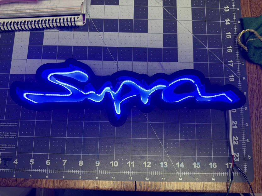 Bảng hiệu LED logo Toyota Supra - Image 4