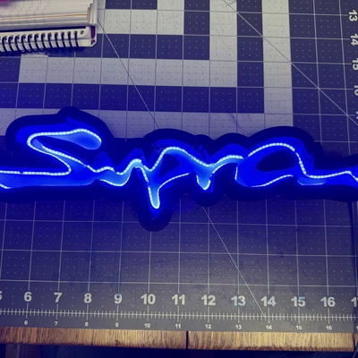 Bảng hiệu LED logo Toyota Supra