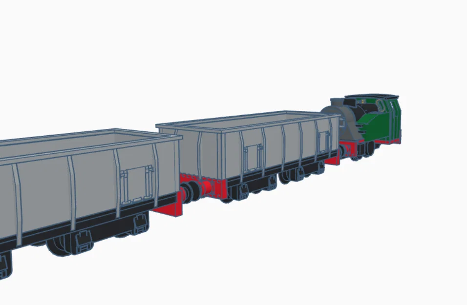 Mô hình toa xe chở than TT9 Gauge Bogie cho tàu hỏa mô hình - Image 1