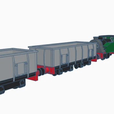 Mô hình toa xe chở than TT9 Gauge Bogie cho tàu hỏa mô hình