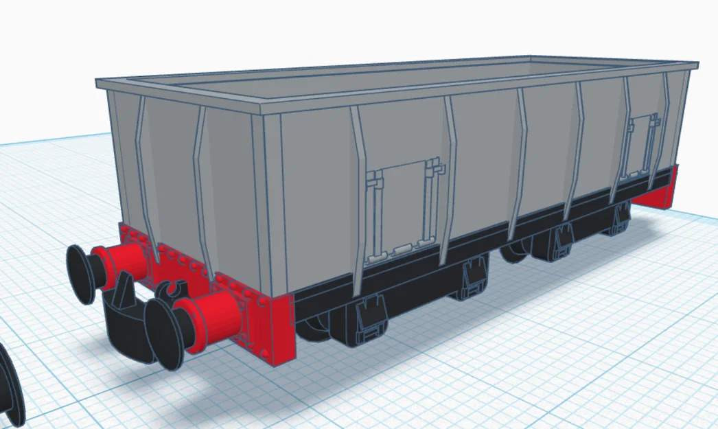 Mô hình toa xe chở than TT9 Gauge Bogie cho tàu hỏa mô hình - Image 2