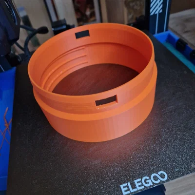 Khớp nối thay thế cho ống dẫn khí máy lạnh 130mm (3D Model)