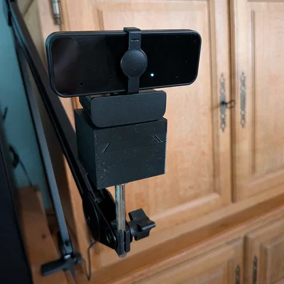 Ngàm Dovetail gắn webcam cho boom arm