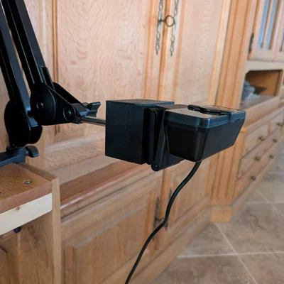 Ngàm Dovetail gắn webcam cho boom arm