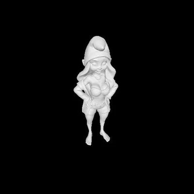 Mô hình 3D nhân vật Smurf nữ cách điệu độc đáo - File STL
