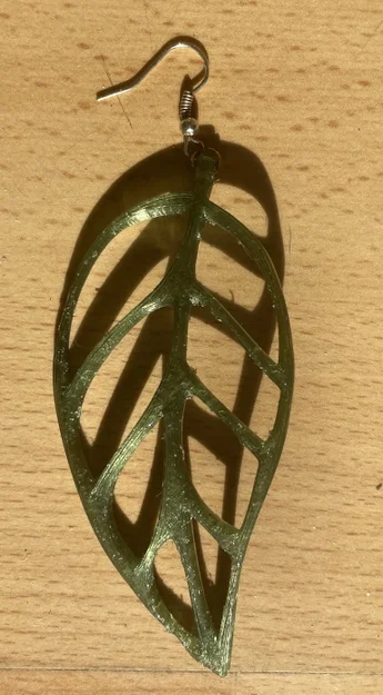 Bông tai hình lá Monstera Esqueleto - Image 2