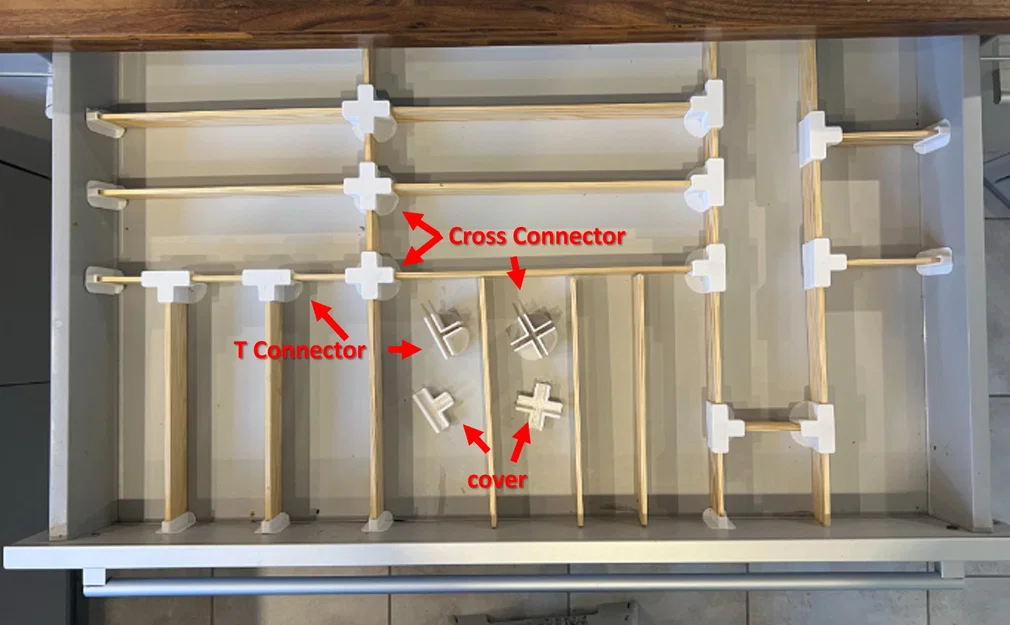 Bộ chia ngăn kéo dạng module (Drawer organiser) - Image 1
