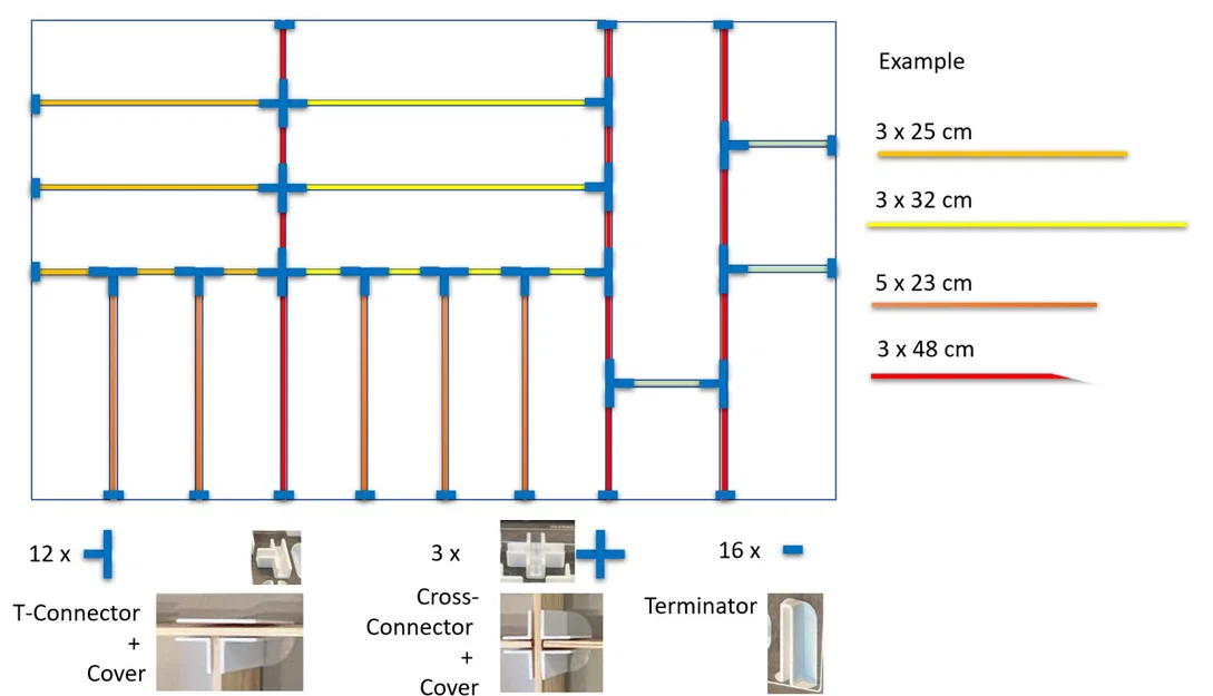 Bộ chia ngăn kéo dạng module (Drawer organiser) - Image 5