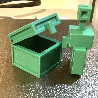 Mô hình Copper Golem phong cách Minecraft đáng yêu cho fan