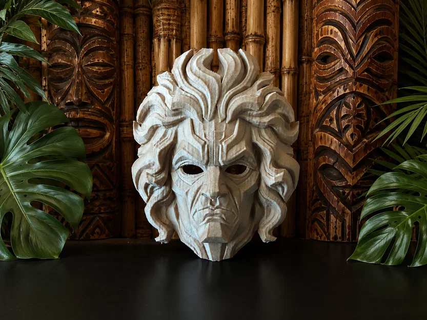 Beethoven Tiki - Mặt nạ điêu khắc 3D độc đáo - Image 1
