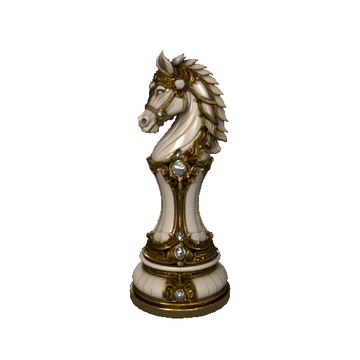 Quân Mã (Knight) thuộc bộ cờ The Aureate Ivory Empire - Image 5
