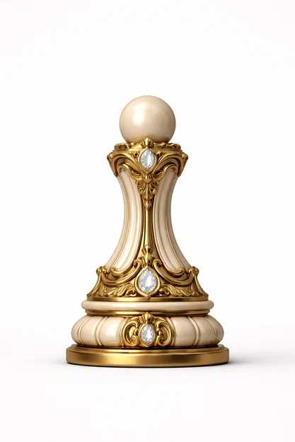 Quân Tốt (Pawn) thuộc bộ cờ vua The Aureate Ivory Empire - Image 6