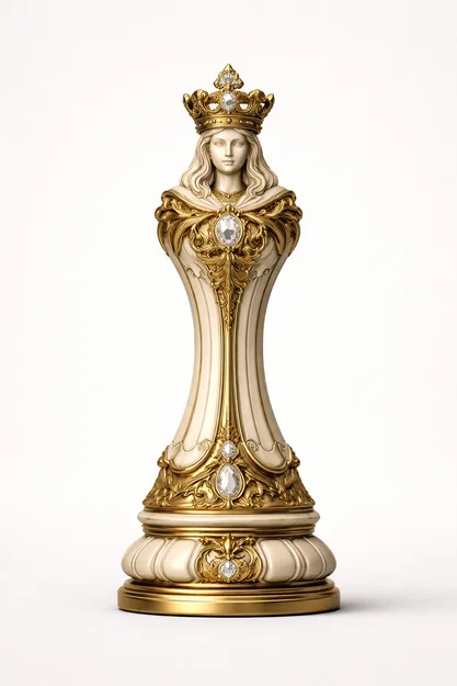 Quân Cờ "Nữ Hoàng" - The Aureate Ivory Empire - Image 6