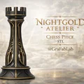 Nightgold Atelier "Rook" - Quân Xe trong bộ cờ vua - Thumbnail 1