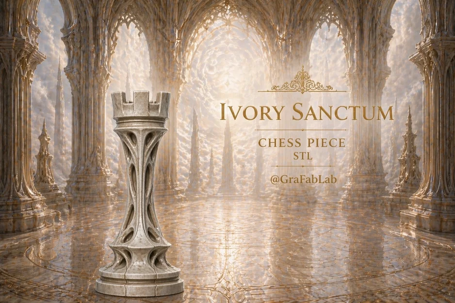 Ivory Sanctum "Rook" - Quân xe trong bộ cờ vua - Image 1