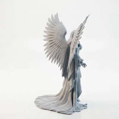 Mô hình 3D Thiên thần mặc váy có cánh - File in 3D chất lượng cao