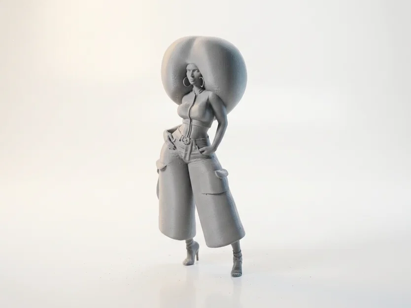 Tượng Nữ Hoàng Afro - Mô Hình Figure Nữ In 3D Độc Đáo - Image 1