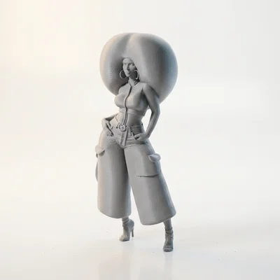 Tượng Nữ Hoàng Afro - Mô Hình Figure Nữ In 3D Độc Đáo