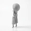 Tượng Nữ Hoàng Afro - Mô Hình Figure Nữ In 3D Độc Đáo - Thumbnail 4