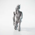 Mô hình 3D nhân vật nữ AI Girl - Tượng trang trí phong cách tương lai - Thumbnail 1