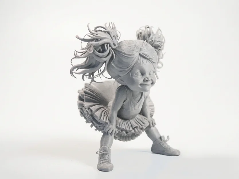 Mô hình 3D nhân vật nữ Cheerleader cá tính (Angry Cheerleader) - Image 2