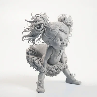 Mô hình 3D nhân vật nữ Cheerleader cá tính (Angry Cheerleader)