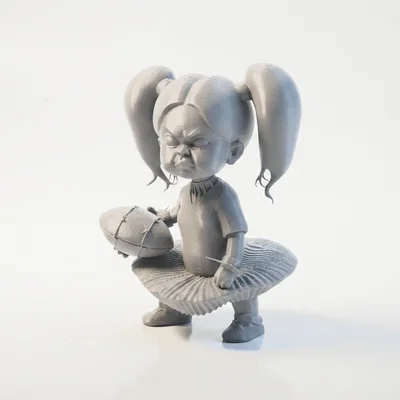 Mô hình nữ cầu thủ bóng bầu dục đầy khí chất - Mẫu in 3D sưu tầm độc đáo